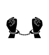 Handcuffs Silhouette Design