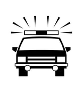 Police Car Stencil