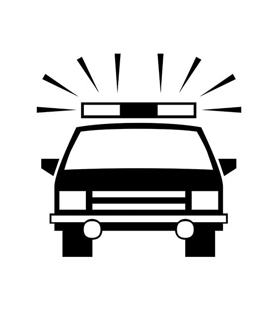 Police Car Stencil