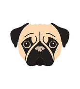 Pug Face Vector