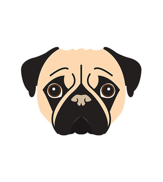 Pug Face Vector