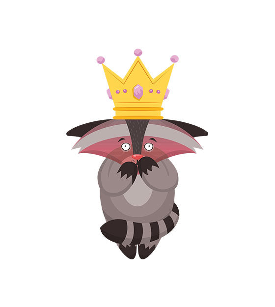 Pink Face Raccoon Vector
