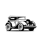 Retro Car Stencil
