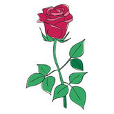 Shaded Rose Vector