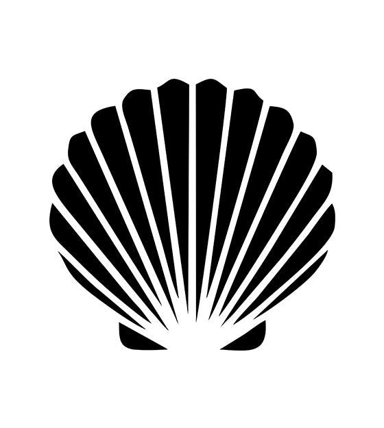Seashell Stencil Art
