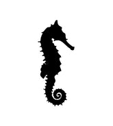 Seahorse Silhouette Art