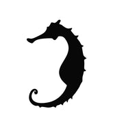 Adorable Seahorse Silhouette Art