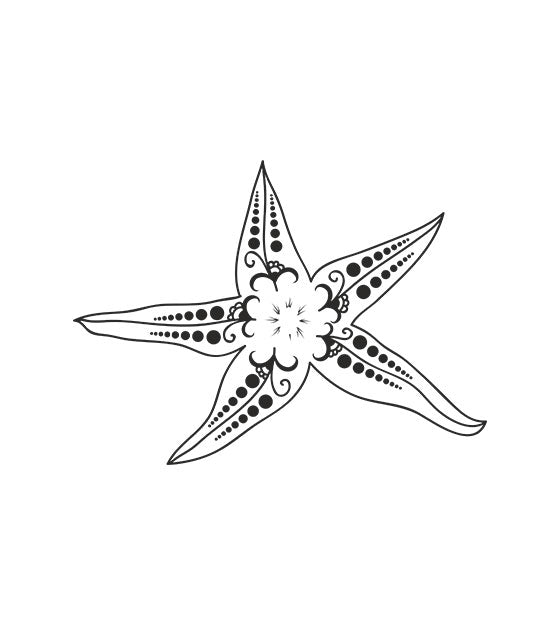 Starfish Stencil