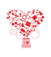 I Love Shopping Vector