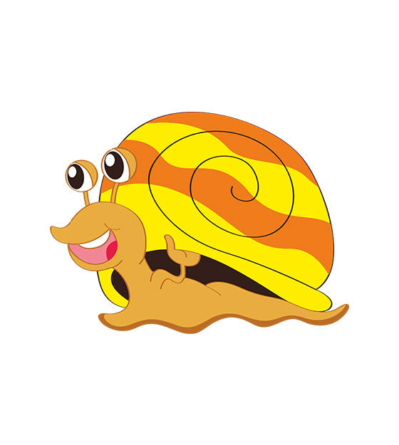 Orange Snail Vector
