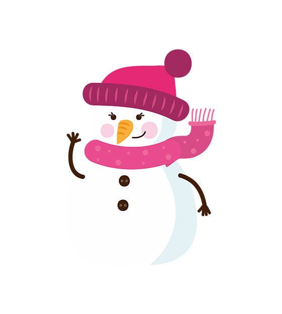 Muffler Snowman Vector Art
