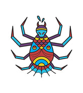 Colorful Spider Vector