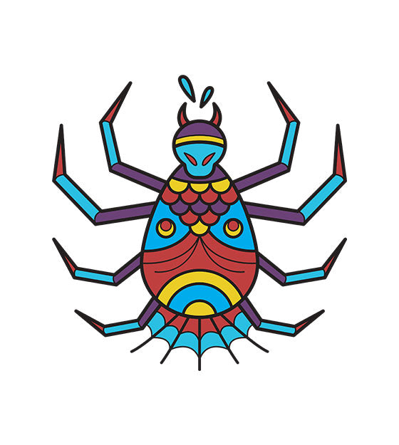 Colorful Spider Vector