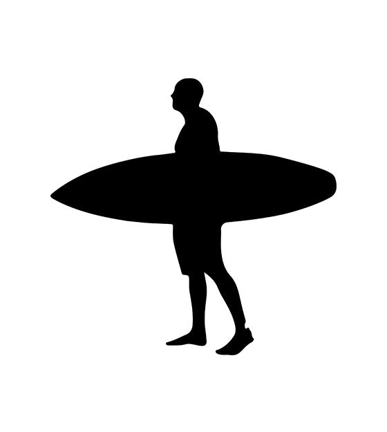 Surfer Silhouette Design