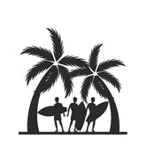 Beach Scene Silhouette