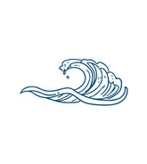 Ocean Waves Vector Art