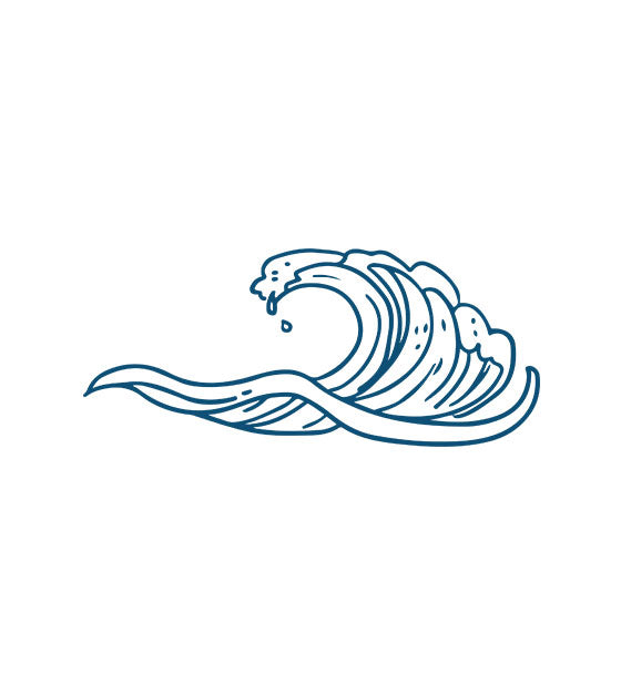 Ocean Waves Vector Art