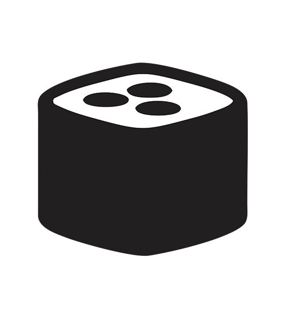 Sushi Roll Silhouette Design