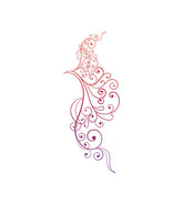 Floral Swirl Border Vector