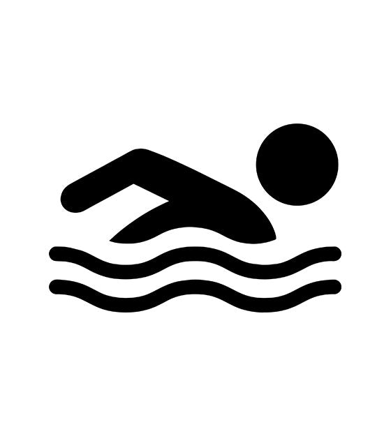 Swimmer Sign Silhouette