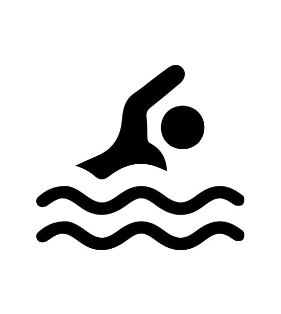 Swimming Sign Silhouette