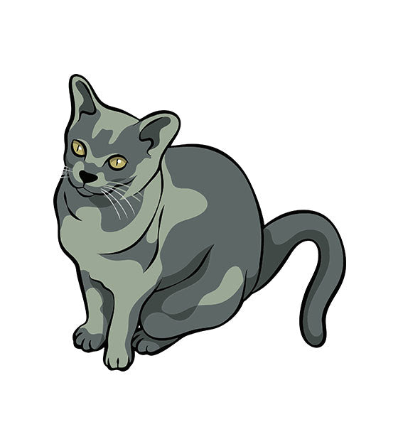 Devon Rex Vector Art