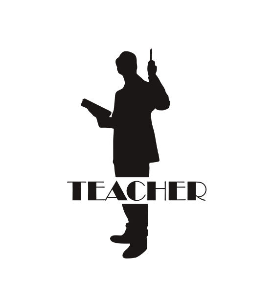 Teacher Silhouette Art