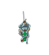 Gallant Knight Vom Tag Position Warrior Vector Art