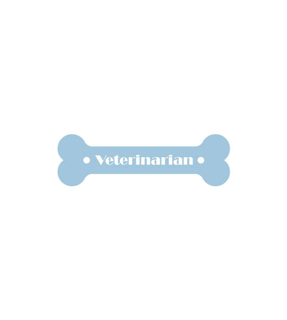 Artistic Veterinarian Imprinted Bone Vector Art