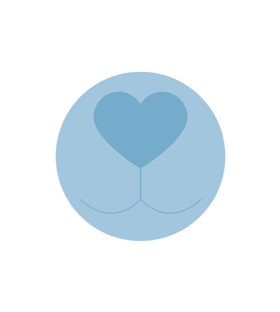 Beguiling Heart Shaped Dog Mouth Vector Art