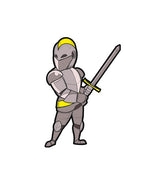Brave and Honorable Knight Warrior Vector Art