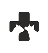 Veterinary Sign Cat and Dog Silhouette Art