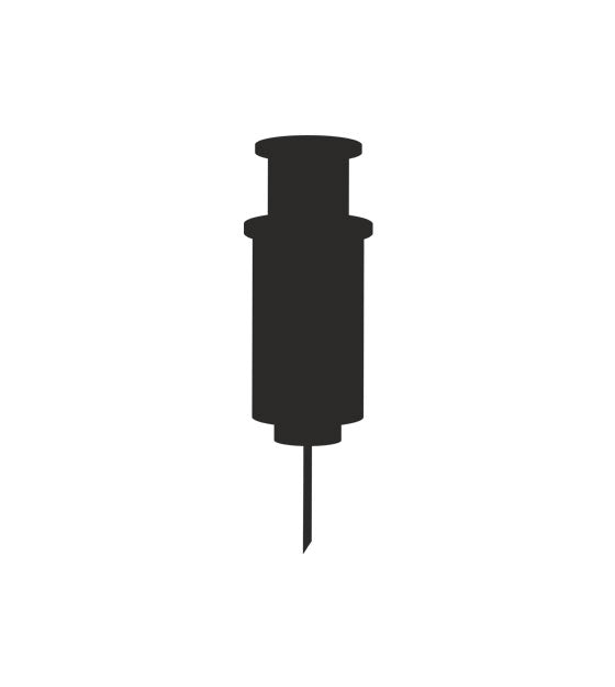 Curative Syringe Silhouette Art