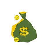 Bag Full of Gold Coin Vector
