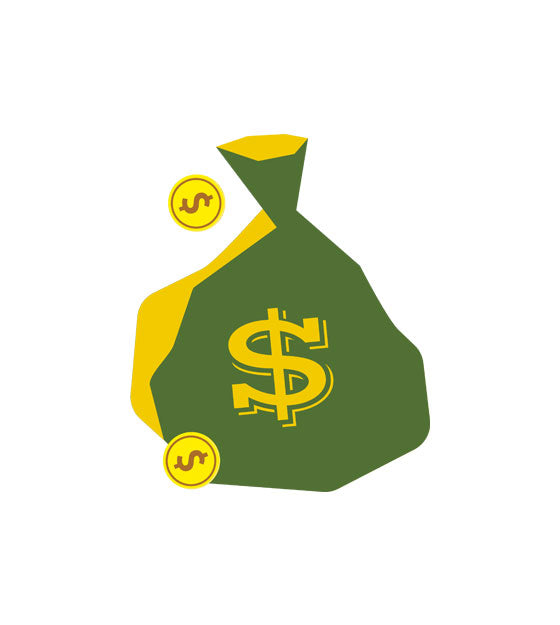 Bag Full of Gold Coin Vector