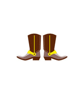 Robust and Stylish Cowboy Boots Vector
