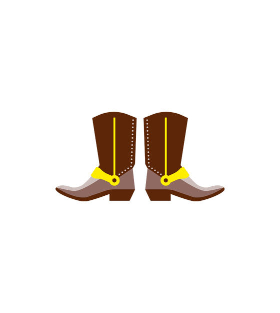 Robust and Stylish Cowboy Boots Vector