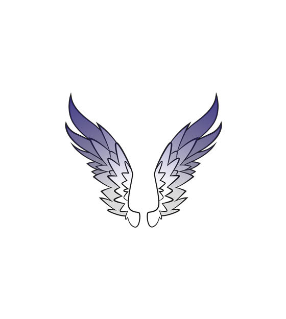 Endearing Baby Angelic Wings Vector Art