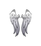 Beautiful Angel White Wings Vector Art