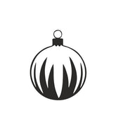 Intriguing Christmas Bauble Silhouette Art