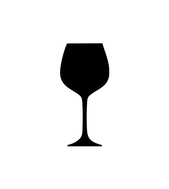 Subtle Wine Glass Silhouette Art