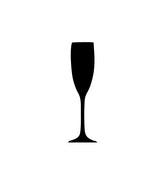 White Wine Glass Silhouette Art