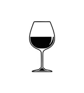 Exquisite Half Filled Wine Glass Silhouette Art
