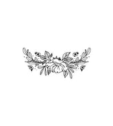 Floral Head Wreath Sketch Vector Art