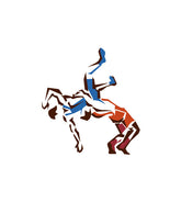 Wrestling Takedown from Behind Vector Art