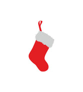 Endearing Christmas Stocking Vector Art