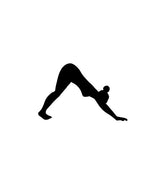 Downward Dog Pose Yoga Poses Silhouette Art