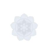 Healing White Chakra Yoga Design Vector Art