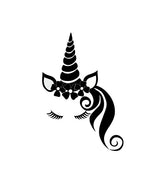 Enticing Mane Unicorn Silhouette Art