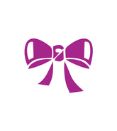 Shiny Purple Ribbon Bow Vector Art